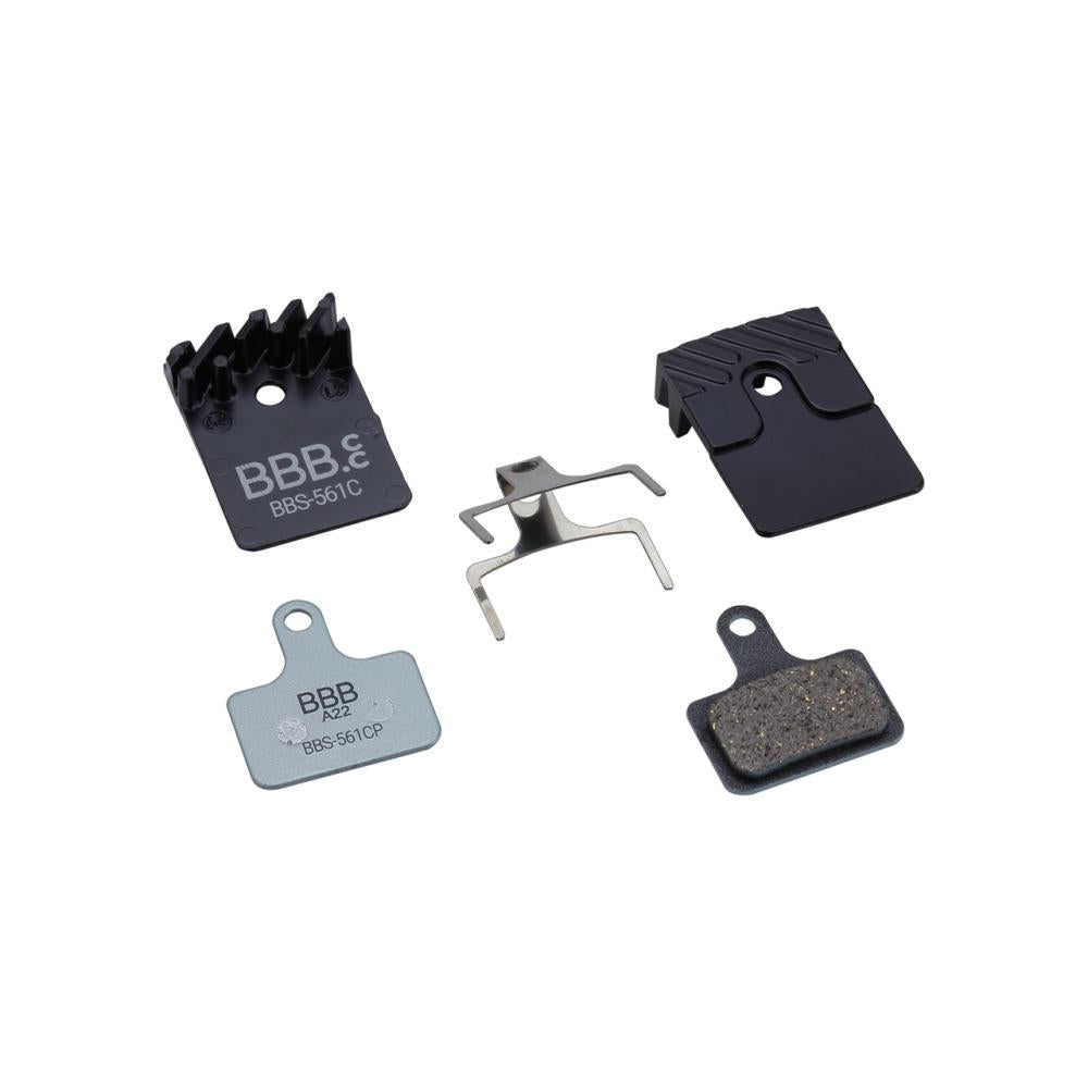 BBB Cycling DiscStop Coolfin Bremsbeläge Größe Standard schwarz/steelblau - starke Kühlung und Kontrolle