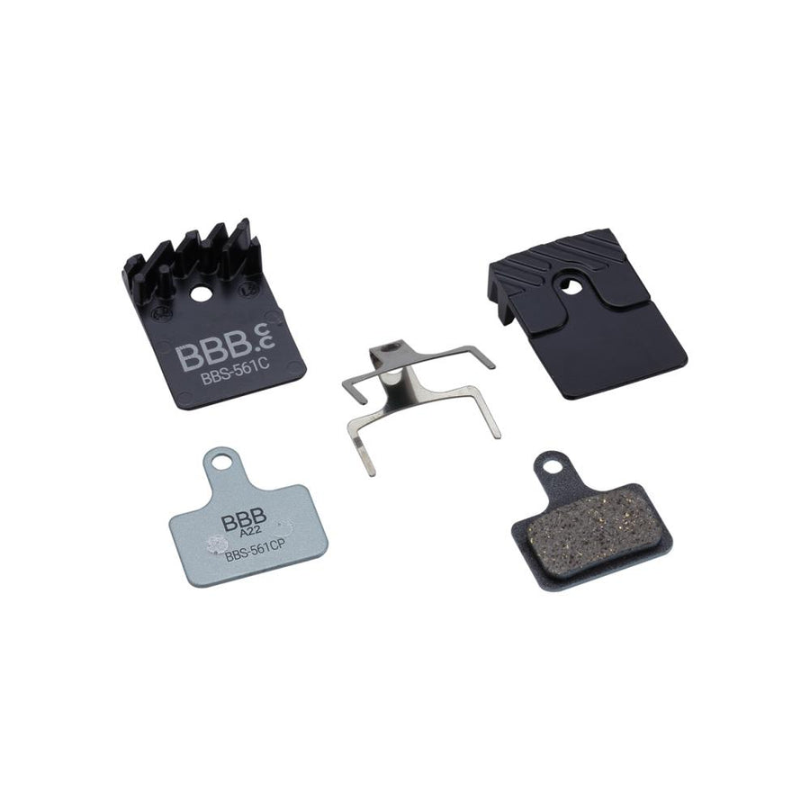 BBB Cycling DiscStop Coolfin Bremsbeläge Größe Standard schwarz/steelblau - starke Kühlung und Kontrolle