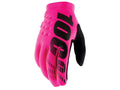 100% Brisker Cold Weather Glove M Neon Pink - warmer MTB-Handschuh mit Top-Grip