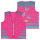 Wowow Sicherheitsweste Nutty Jacket für Kinder pink mit Refl Streifen Größe S