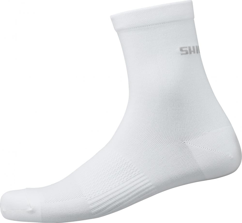 SHIMANO PERFORMANCE MID SOCKS WHITE Größe 41-42 WHITE - atmungsaktive Radsocken