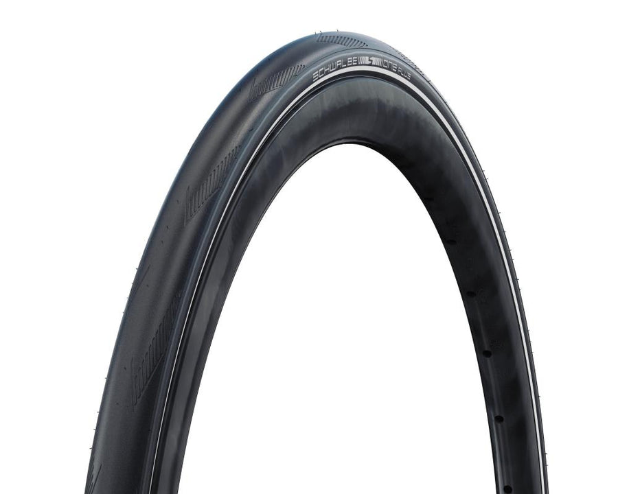 Schwalbe ONE Plus Performance Line Drahtreifen 28x1,3 Zoll (32-622) Schwarz/Reflex - maximaler Pannenschutz