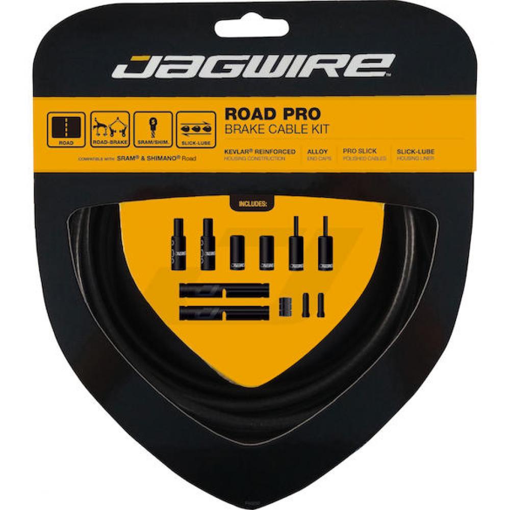 Jagwire Road Pro Bremszugset - Stealth Black für Shimano/SRAM