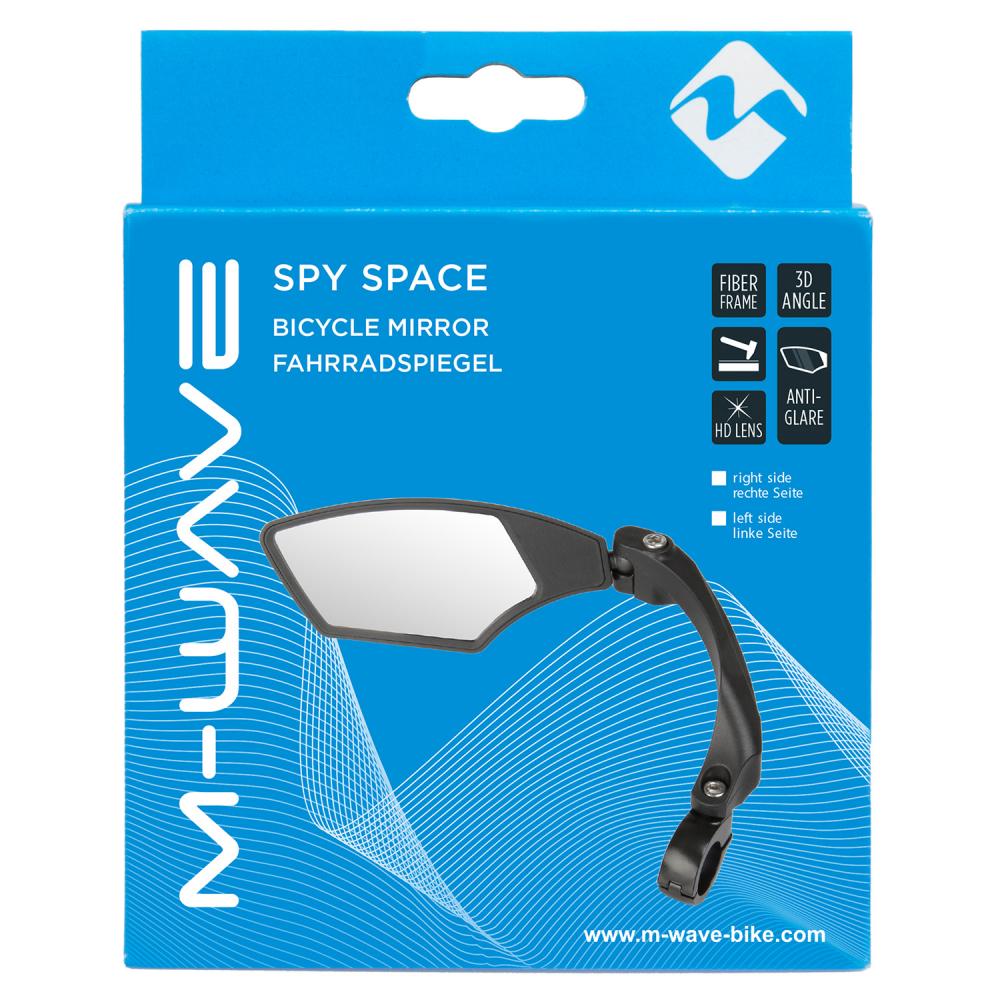 M-WAVE Spy Space Fahrradspiegel links für 22,2-mm-Lenker