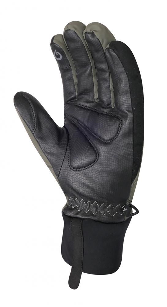 Chiba City Liner Winterhandschuh Olive Gr. XL - wind- & wasserdicht, Primaloft-Futter, Touchfinger, Carbon-Innenhand & Reflexelemente