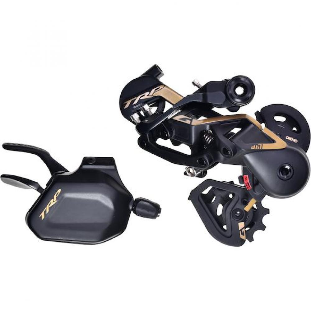 Dh7 M-860 Schaltgruppe 7-fach Gold - 272 G Schaltwerk Für Downhill