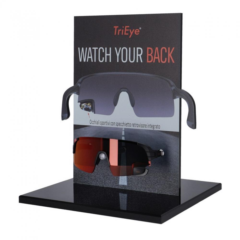 TriEye Thekenaufsteller italienisch für TriEye Brille
