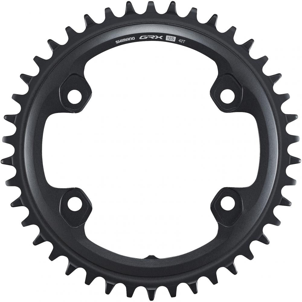 Shimano GRX FC-RX820-1 Kettenblatt 42Z für 12-fach Gravel-Schaltungen in Schwarz.