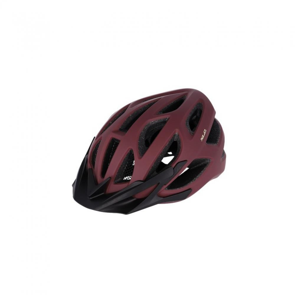 XLC Fahrradhelm BH-C33, Größe 54-58 cm, tuscan red/beige, In-Mould-Konstruktion, 24 Belüftungsöffnungen, verstellbare Y-Gurtbänder, Insektennetz