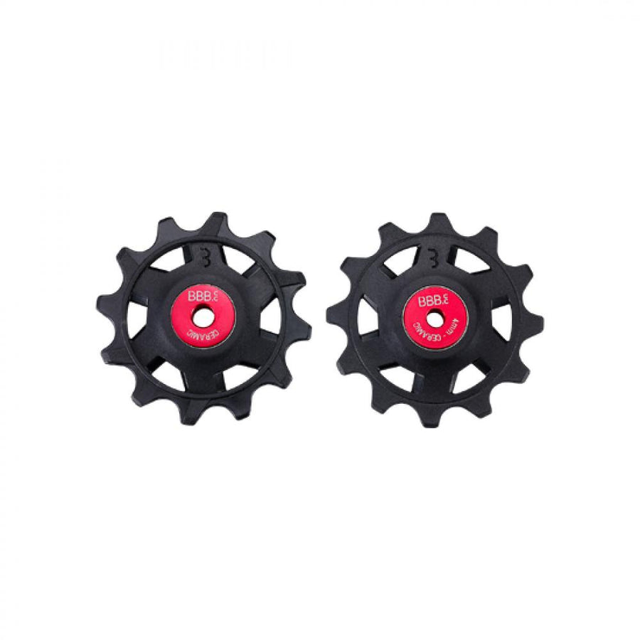 BBB Cycling derailleur pulleys RollerBoys 12T-12T 12Z schwarz - leichte, laufruhige Keramik-Umlenkrollen