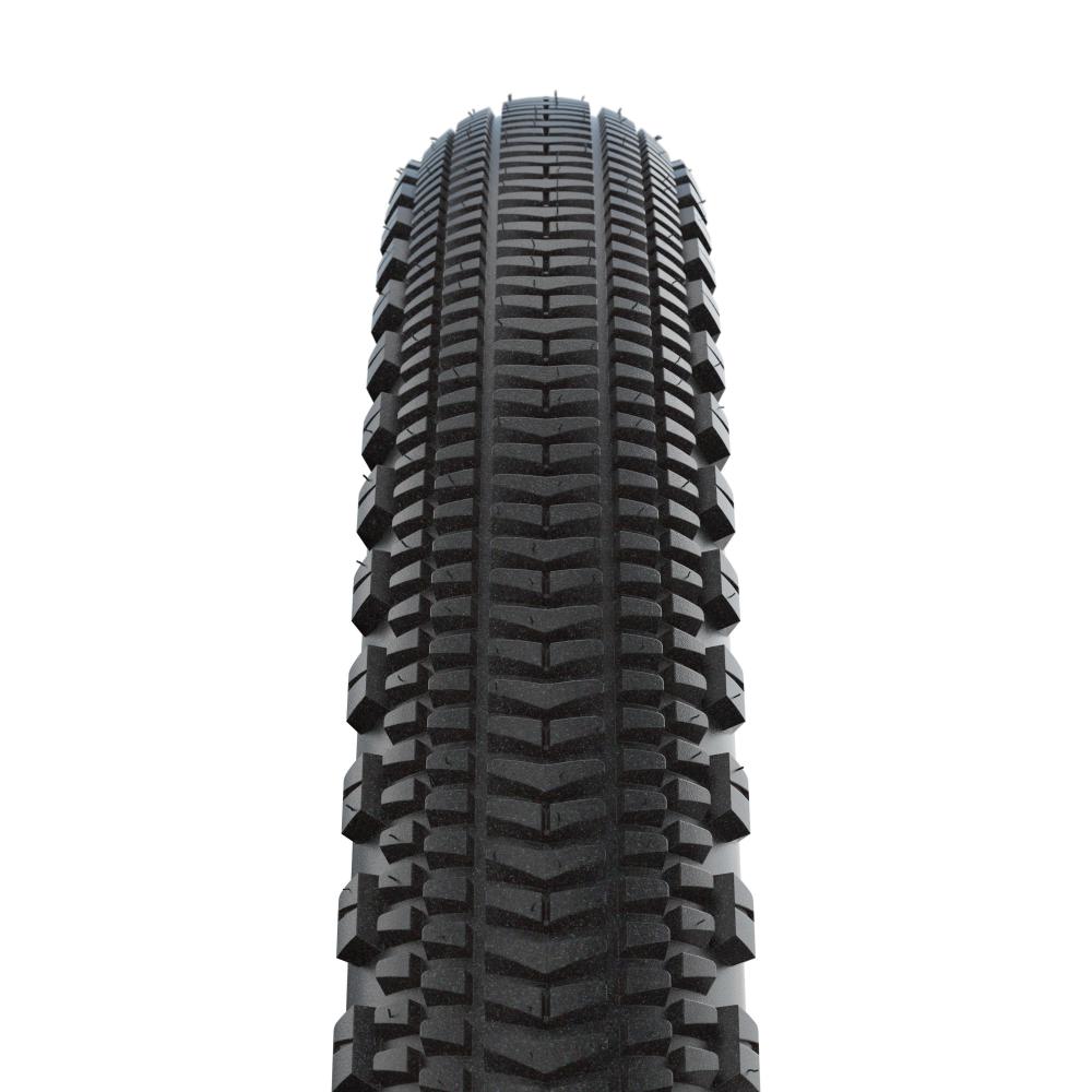Schwalbe G-One Overland 29 Zoll Faltreifen, schwarz mit markantem Profil für Gravel und Touren.