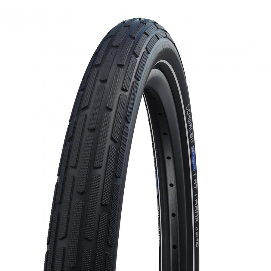 Schwalbe Fat Frank 26x2.35 Fahrradreifen in Schwarz mit K-Guard Pannenschutz und markantem HS375 Profil.