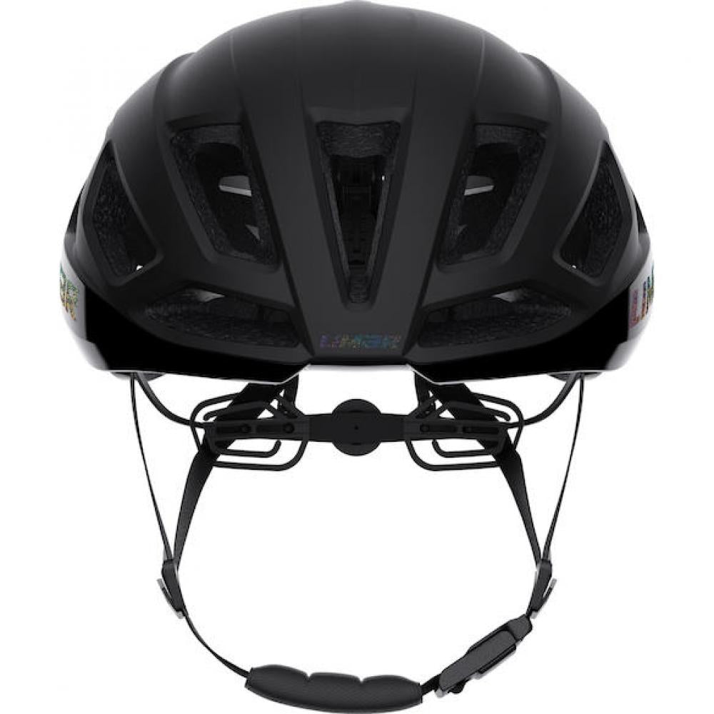 Limar Air Atlas Iridescent Matt Black L Schwarz - aerodynamischer Rennradhelm mit Top-Belüftung