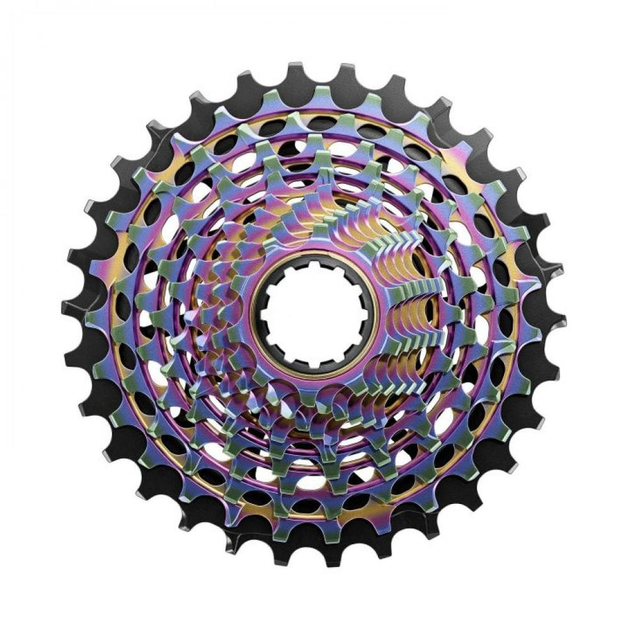 SRAM XG-1290 E1 X-Glide Rainbow 10-30T Kassette, leichte Rennrad-Kassette mit feiner Abstufung.