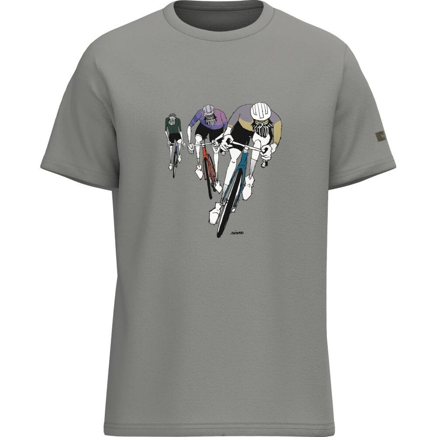 SHIMANO Sentiero Ltd. T-Shirt, Gray Road, S Gray - atmungsaktives Freizeit- und Bike-Shirt