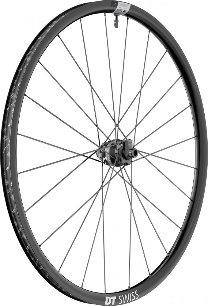 DT Swiss Laufrad G 1800 SPLINE DYN 622 x 25 mm Schwarz - dynamobetriebenes Gravel-Vorderrad