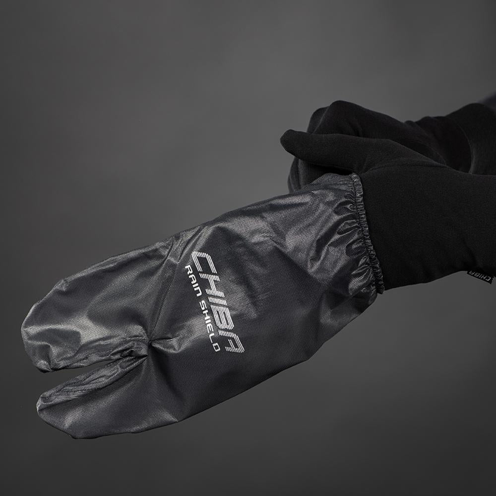 CHIBA Rain Shield Superlight - Überzughandschuh Lobster-Stil, wind- & wasserabweisend, XL, schwarz