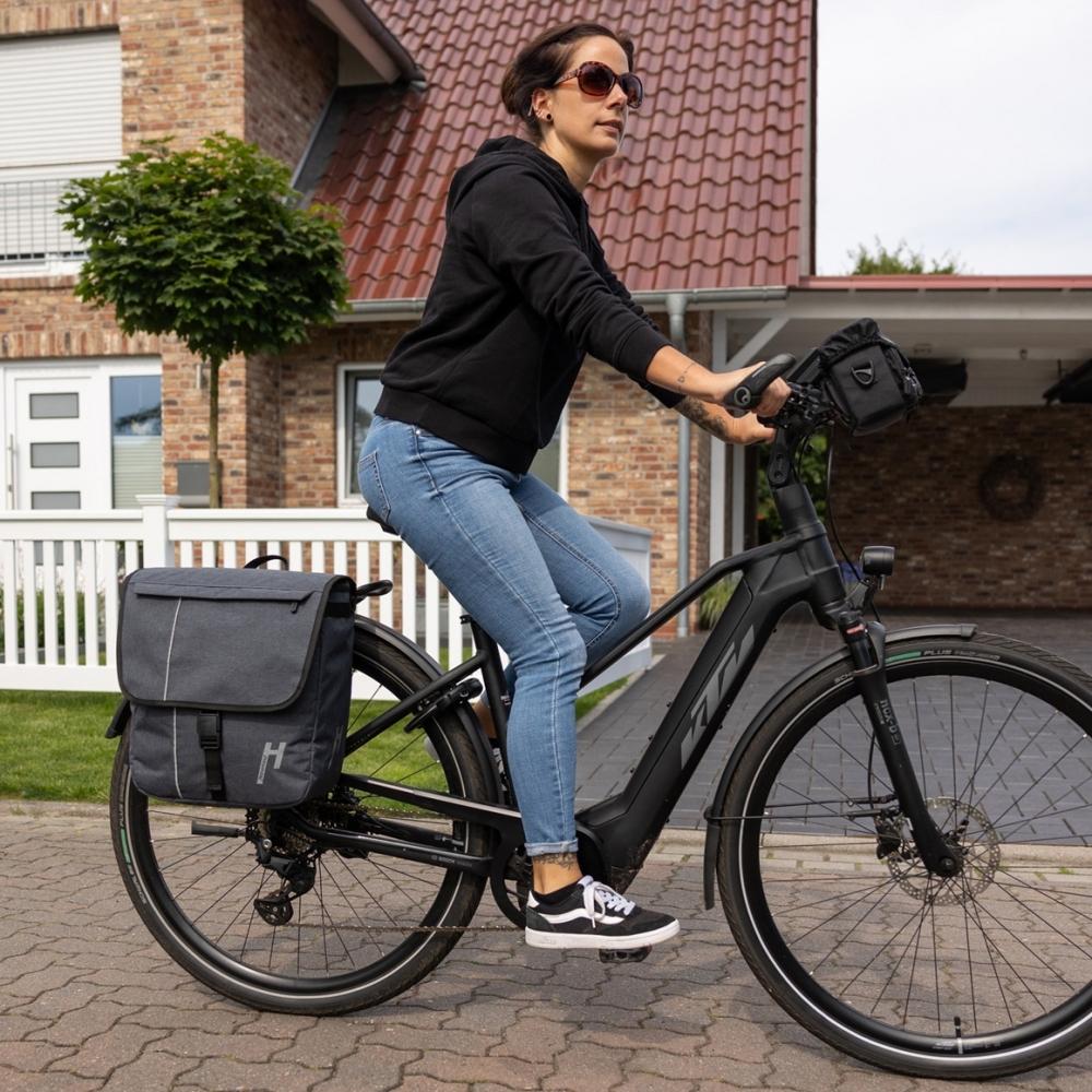 Haberland Street Work Einzeltasche anthrazit mit KLICKfix