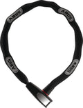 ABUS Catena 6806K/85 Kettenschloss, 85 cm, 6 mm Vierkantkette, Textilschlauch, Sicherheitslevel 6, schwarz