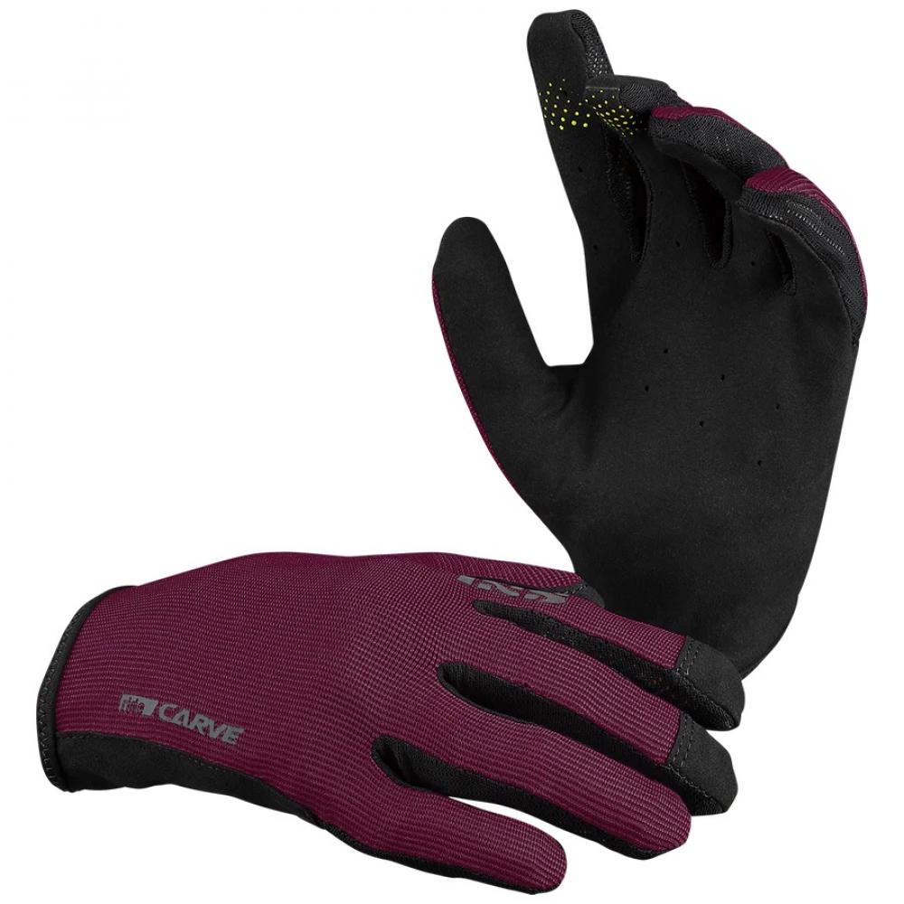 IXS Sports Division iXS Carve Women Gloves S Raisin - Damen MTB-Handschuhe mit Touchfunktion