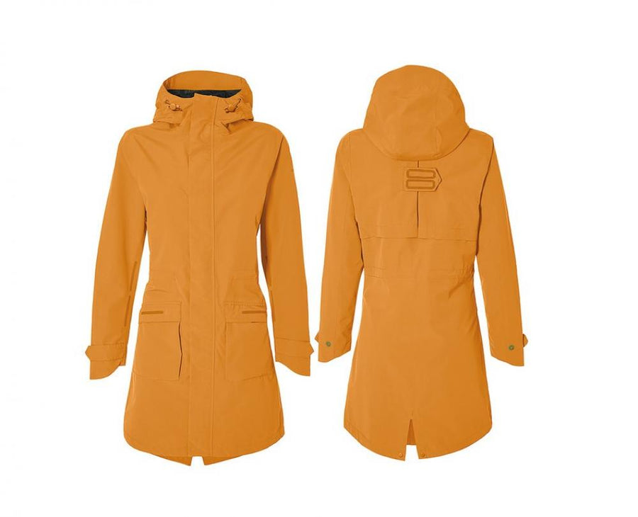 Basil Fahrrad Regenparka Mosse gold braun S Damen