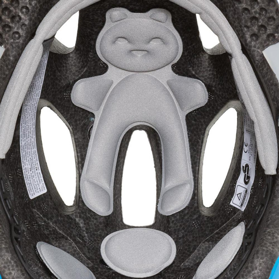 Uvex Oyo Innenpolster Bär Design - Ersatzpolster Kinder Fahrradhelm, atmungsaktiv, hautfreundlich, passgenau für Uvex Oyo Modelle, komfortoptimiert
