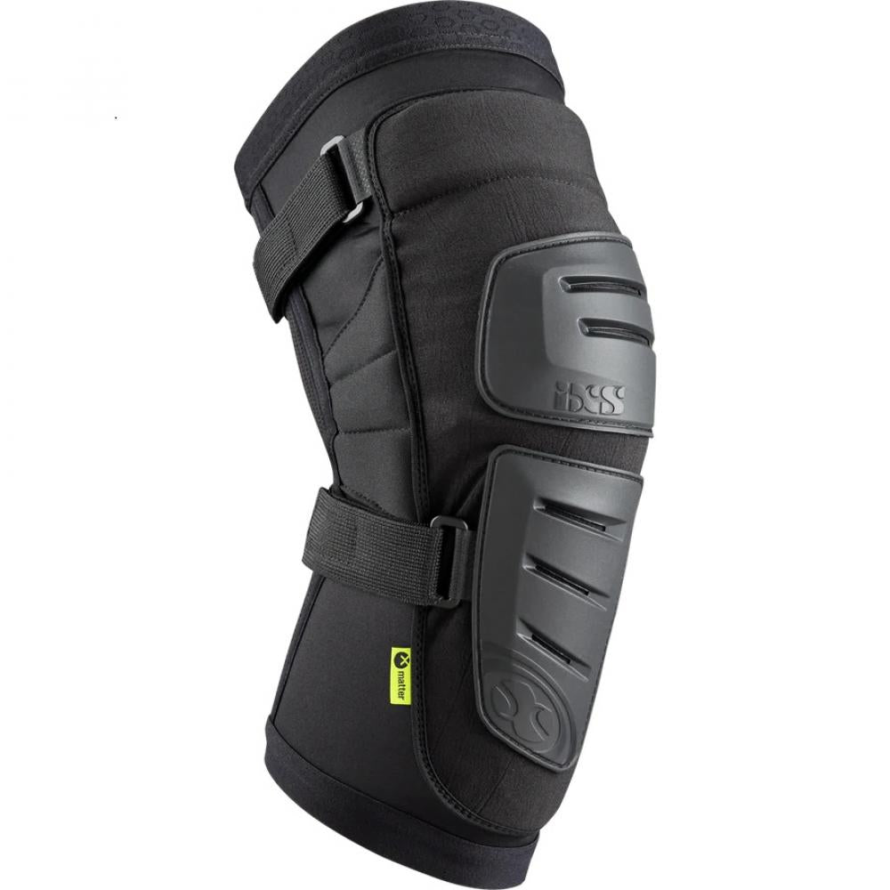 IXS Sports Division iXS Trigger Race knee guard M black - leichter DH-Knieschoner mit Hartschale