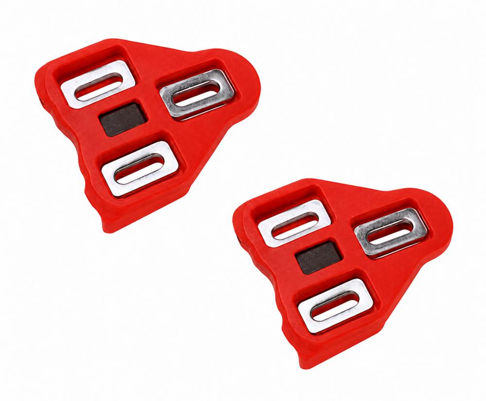 Keo Cleats Rot, 9° Bewegungsfreiheit, Modell 0766, Inkl. Schrauben, Rutschfest, Kompatibel Mit Look-pedalen