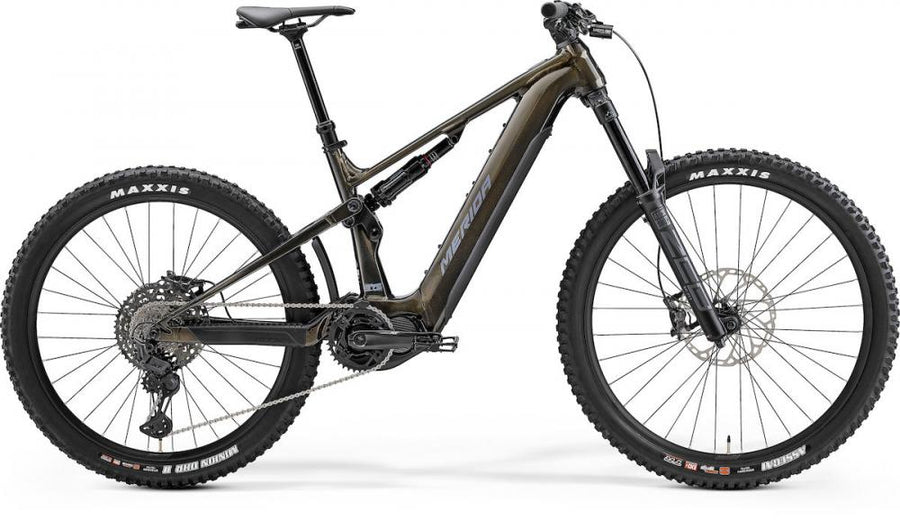 Merida eONE-SIXTY 875 IV1 gold/grau XS (40.5) - modernes E-MTB für anspruchsvolle Trails
