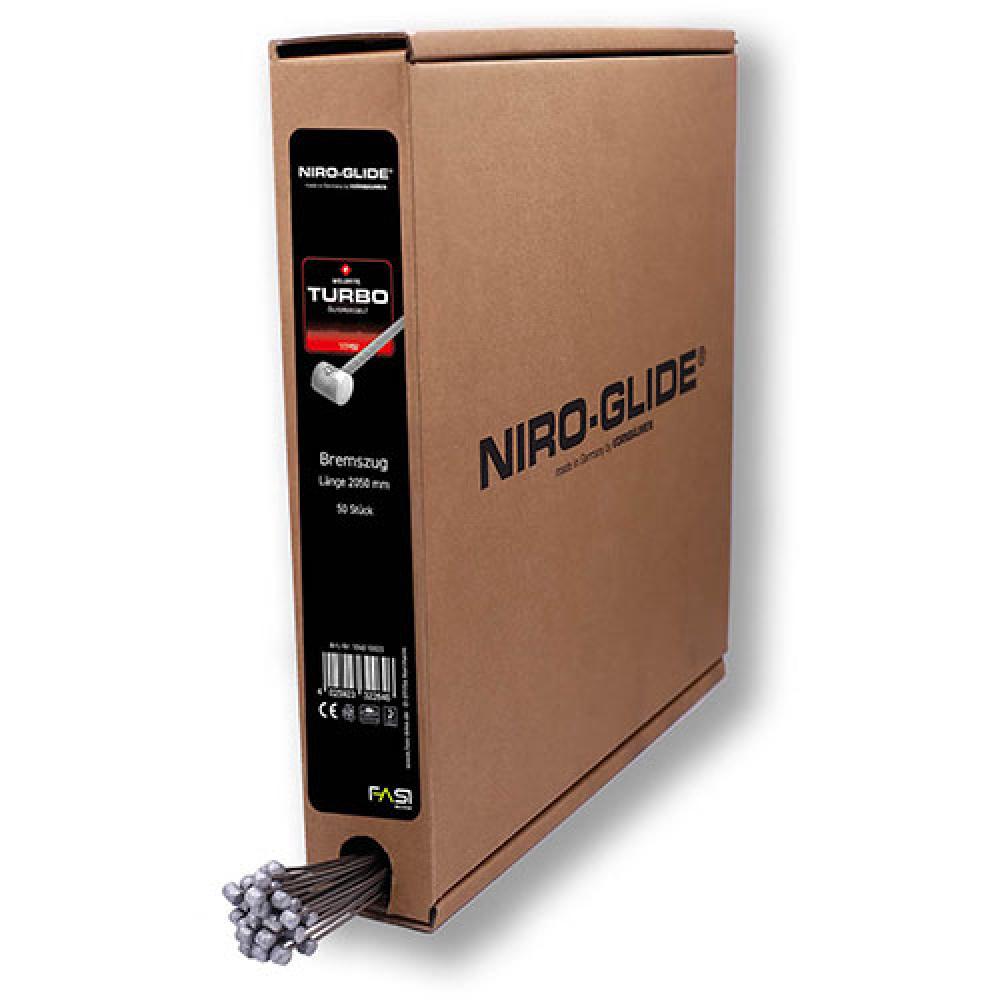Brems-innenzug Turbo Edelstahlzüge Ø 1,6 Mm × L 2050 Mm - Werkstattbox 50 Stück