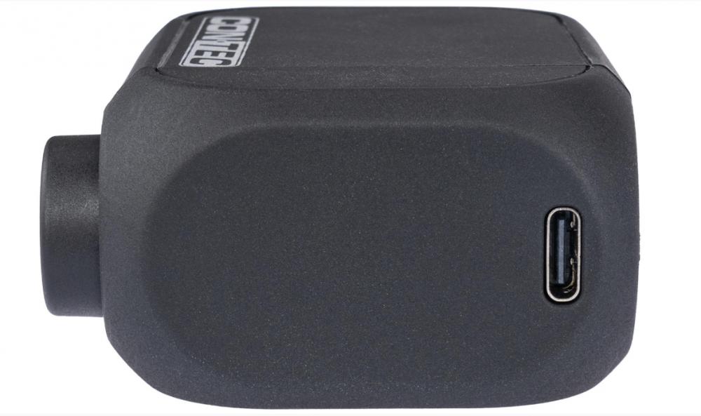 CONTEC Akku-Minipumpe Air Tronic Mini 8,3bar digital, Schrader/Presta, 70x56,5x31mm, Auto-Stopp, USB-C, inkl. Adapter