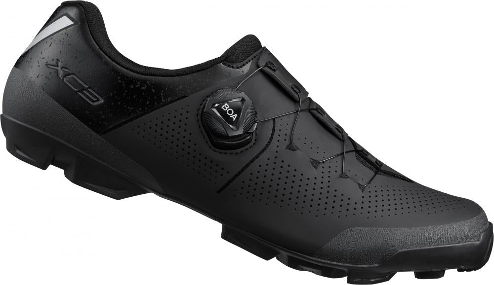 SHIMANO Fahrradschuhe XC302 Herren/Damen MTB SPD Fahrradschuhe Größe 41 breit Schwarz