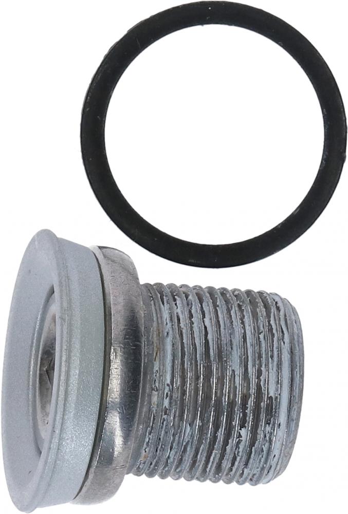 SHIMANO Kurbelbefestigungsschraube FC-R345 M8x1 Silber - sichere Kurbelmontage