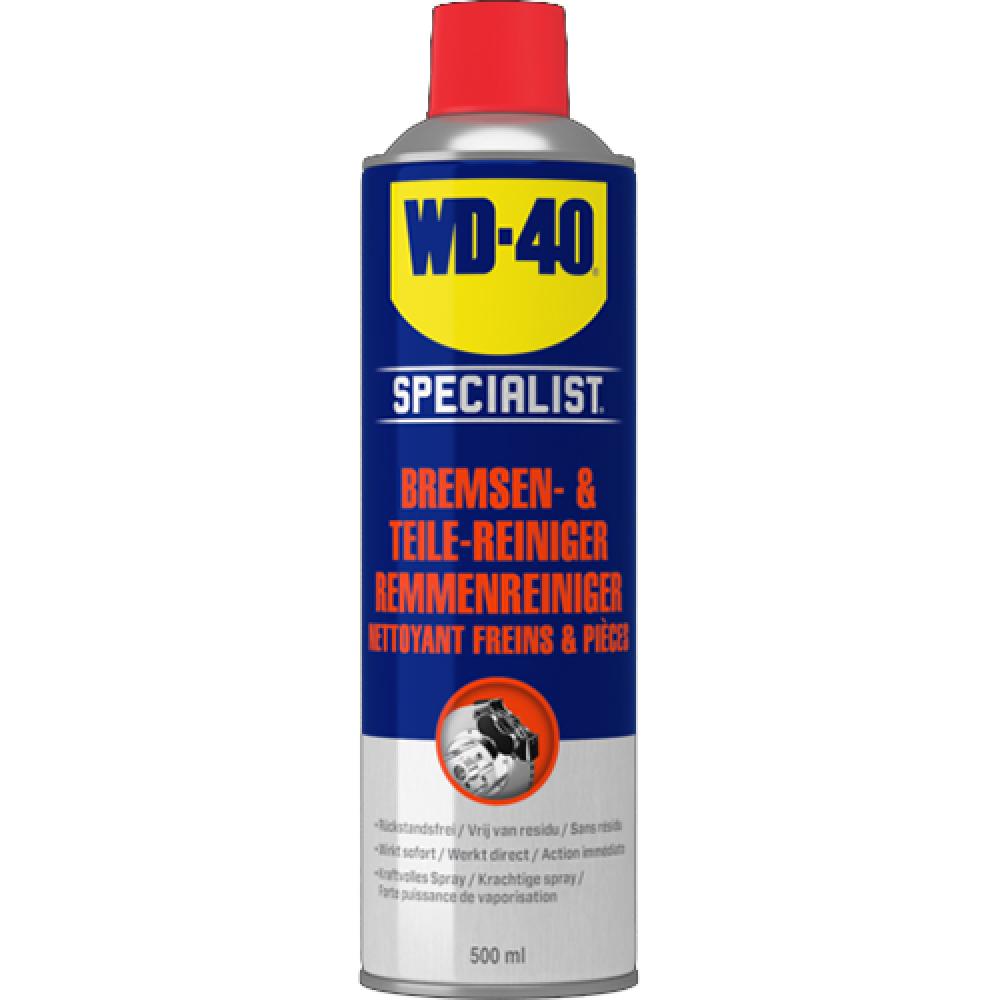 Wd-40 Specialist Bremsenreiniger 500 Ml: Entfernt Effektiv Fett, Öl Und Schmutz Von Bremsen, Kupplungs- Und Getriebeteilen. Schnell Trocknend Und Rückstandsfrei. Ideal Für Motoren, Elektrowerkzeuge Und Industriemaschinen