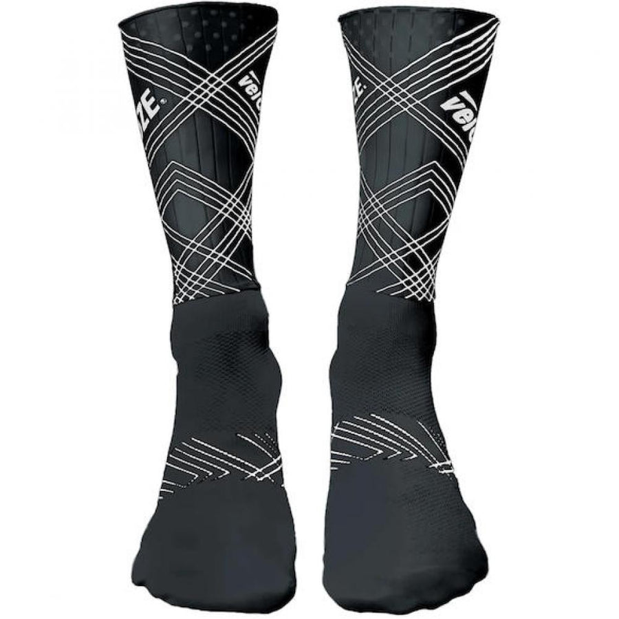 Mcg Socken Aero schwarz S schwarz - aerodynamische Radsocken für mehr Speed