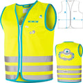 Wowow Sicherheitsweste Crazy Monster Jacket für Kinder Größe XS gelb