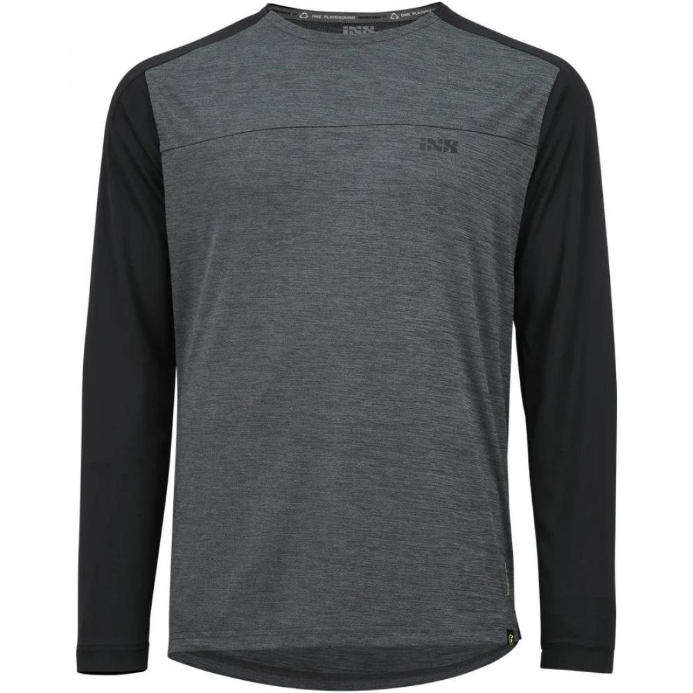IXS Sports Division iXS Flow X Kids Long Sleeve Jersey KL graphite/black - atmungsaktives Kinder-Bike-Jersey