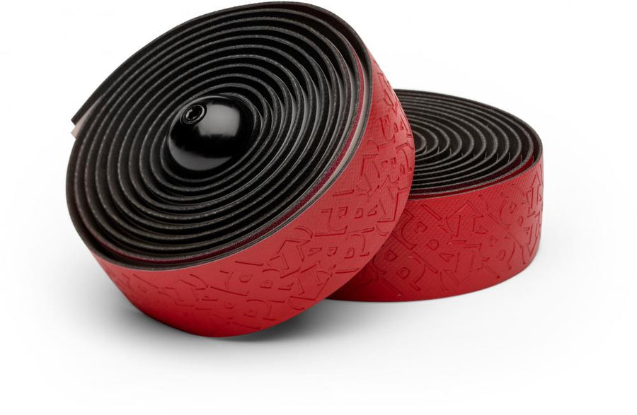 PRO Lenkerband Pursuit Team, PU, 3mm, Standardlänge, Schwarz-Rot faded - maximaler Grip & Komfort