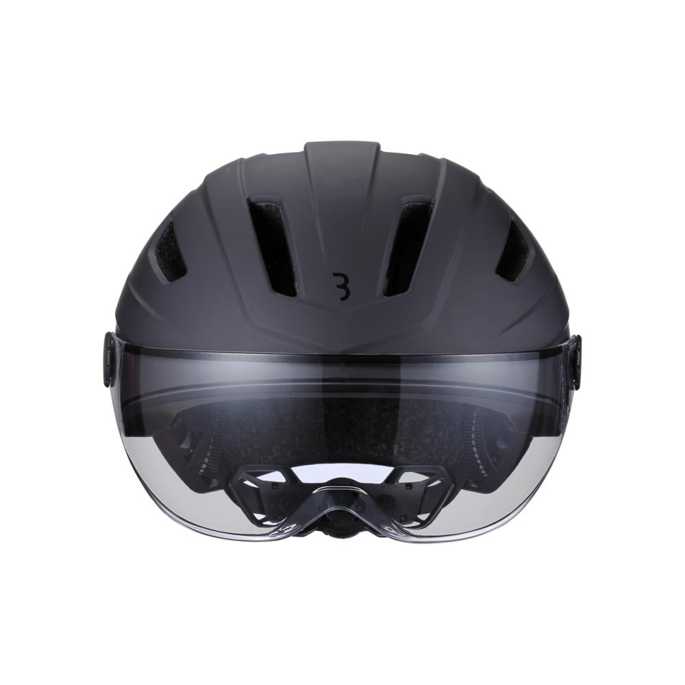 BBB Cycling Helm Move Faceshield M Matt Schwarz - sicherer Speed-Pedelec- & E-Bike-Schutz