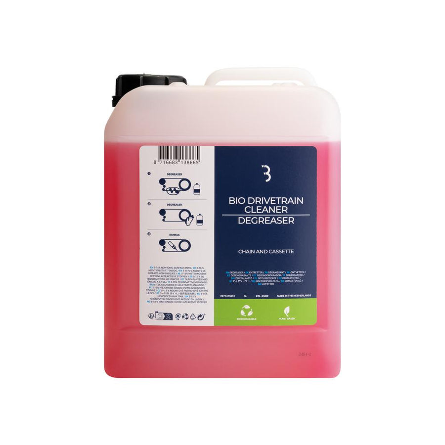 BBB Cycling BBB degreaser BioDrivetrain cleaner 5L rot - biologischer Antriebsreiniger für gründliche Pflege