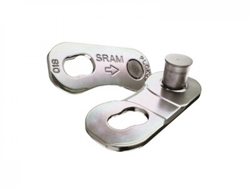 SRAM PowerLock Kettenverschluss 12-fach, 4er Pack silber - werkzeuglose Montage
