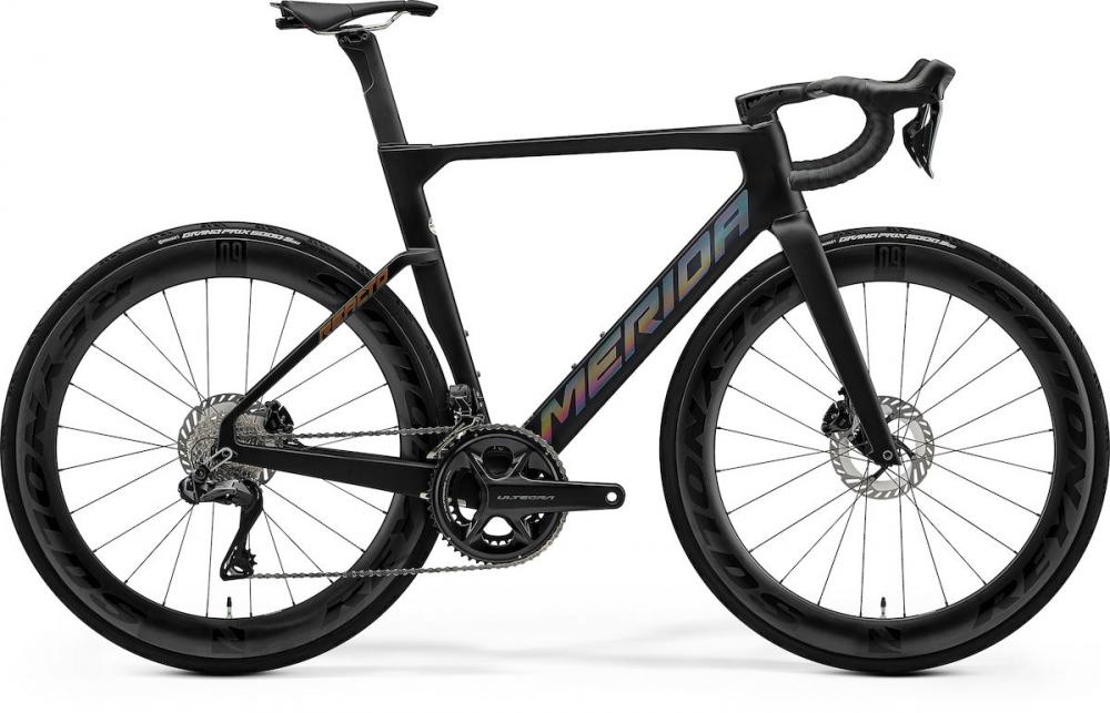 MERIDA REACTO 8000 Carbon Aero-Rennrad Ultegra Di2 Größe L Silk Black/Dark Silver
