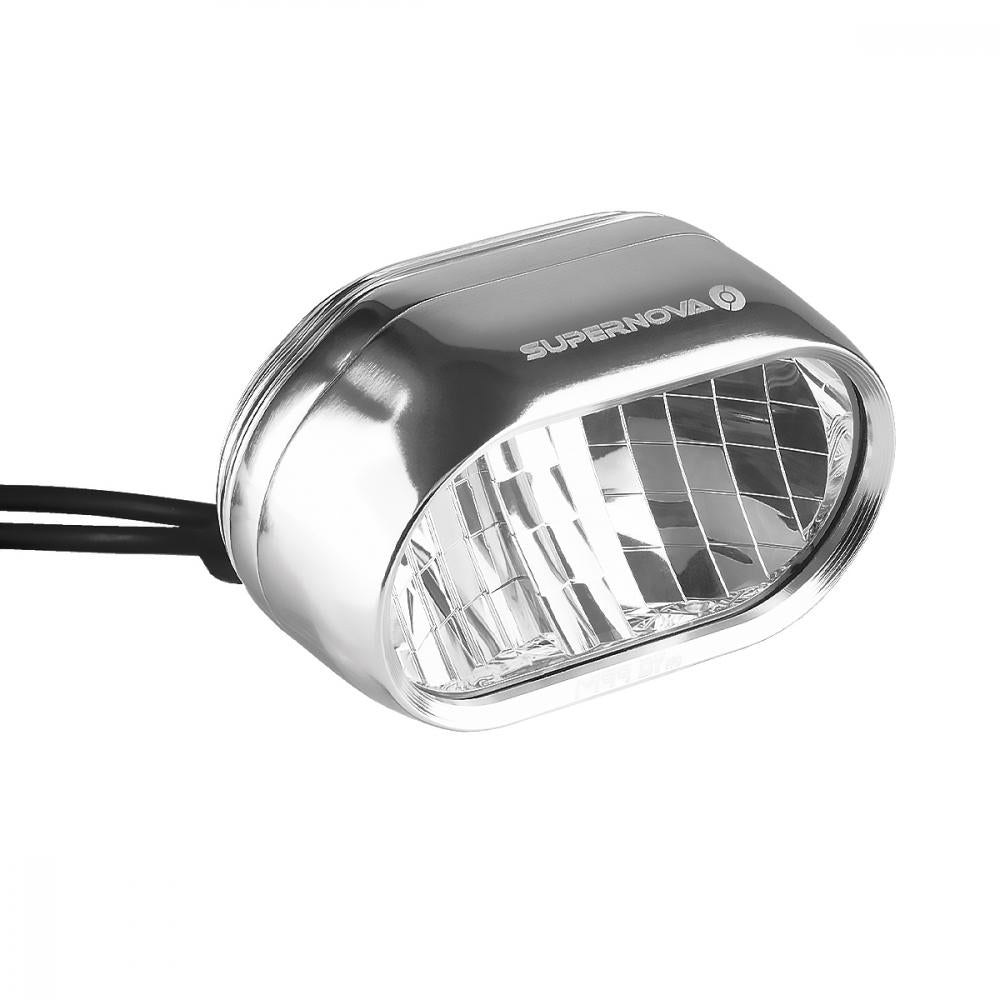 Supernova M99 DY PRO Dynamoscheinwerfer silber - maximaler Fernlichtkomfort am Nabendynamo
