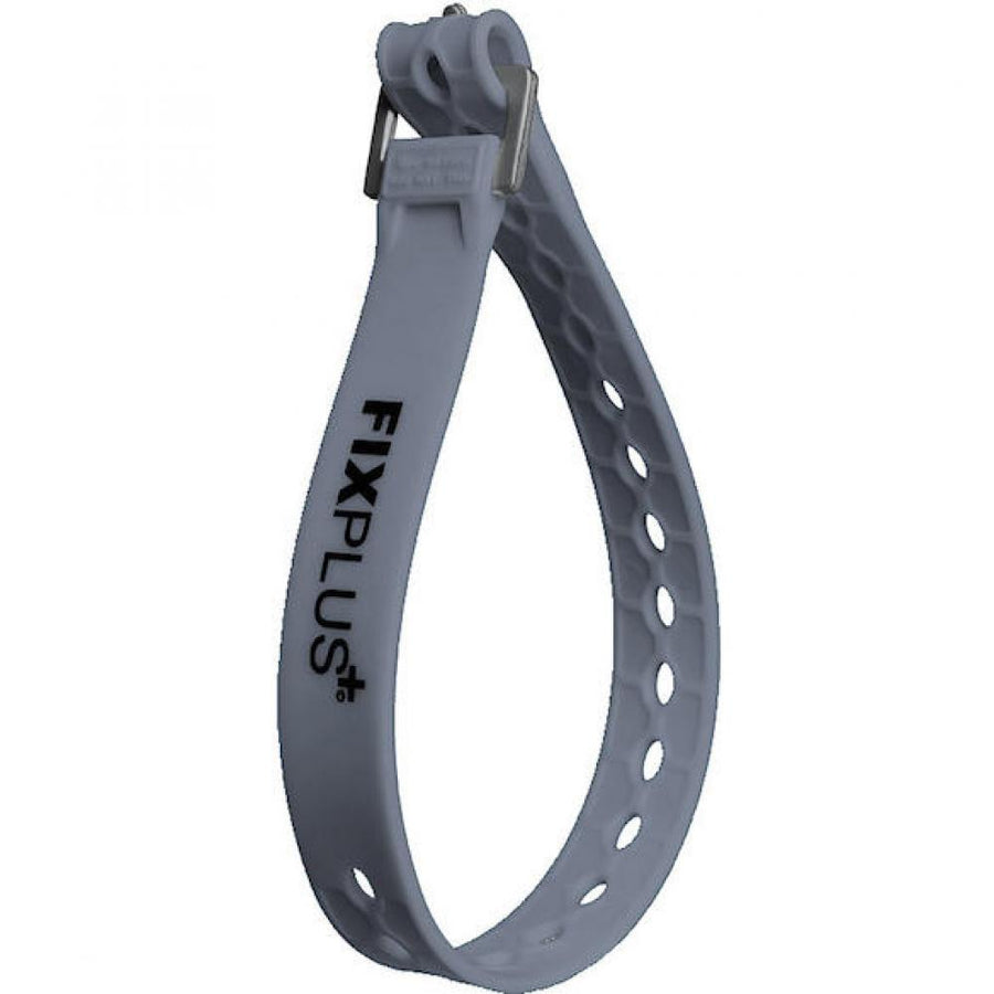 FixPlus Spannband Strap 46 cm dunkelgrau - elastisches Fixierband für vielseitige Befestigung