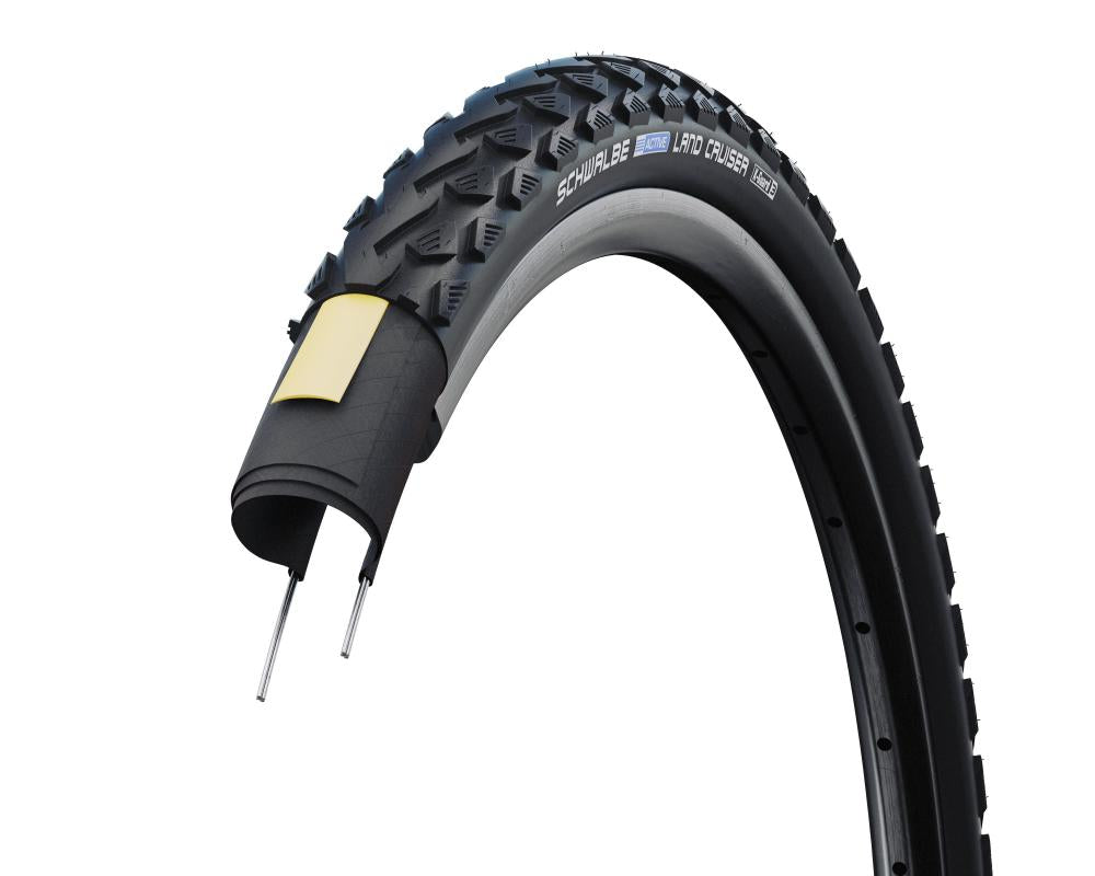 Schwalbe Land Cruiser 26x1.75 Drahtreifen Active Line mit K-Guard Pannenschutz für City- und Trekkingräder.