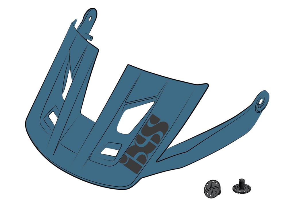 IXS Sports Division iXS Visor + Pins Trigger AM S/M ocean blue - Ersatzvisier für optimale Sicht