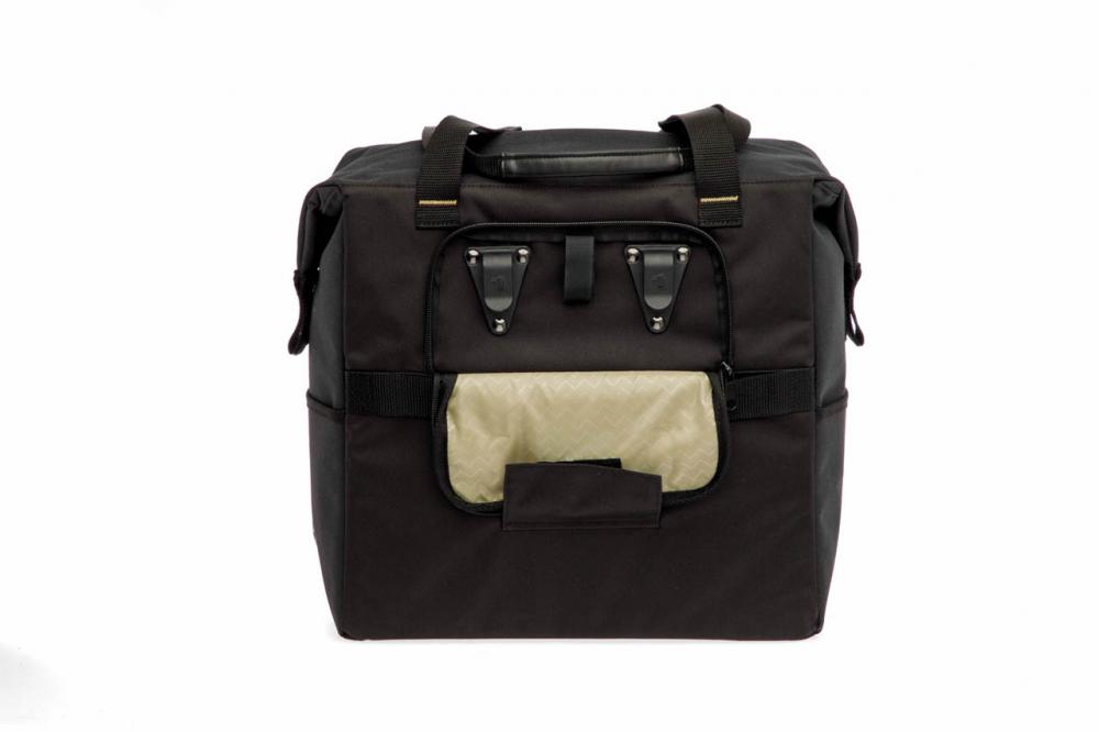 New Looxs Radtasche Tulum Camella Black 24 l Black - praktische Einkaufstasche fürs Fahrrad