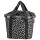 KLICKfix Fahrradkorb Bikebasket Reisenthel signature black 28x26x35 cm - Abnehmbare Fahrradtasche mit Rattan-Optik