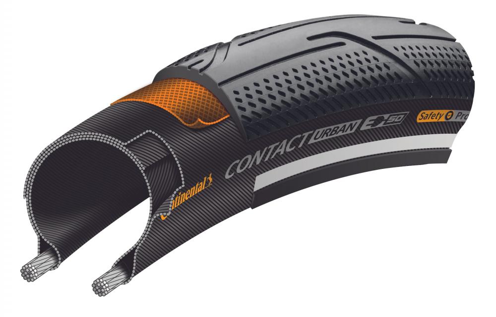 Continental Reifen Contact Urban 27.5x2.20\" 55-584 schwarz Reflex E-50 Draht