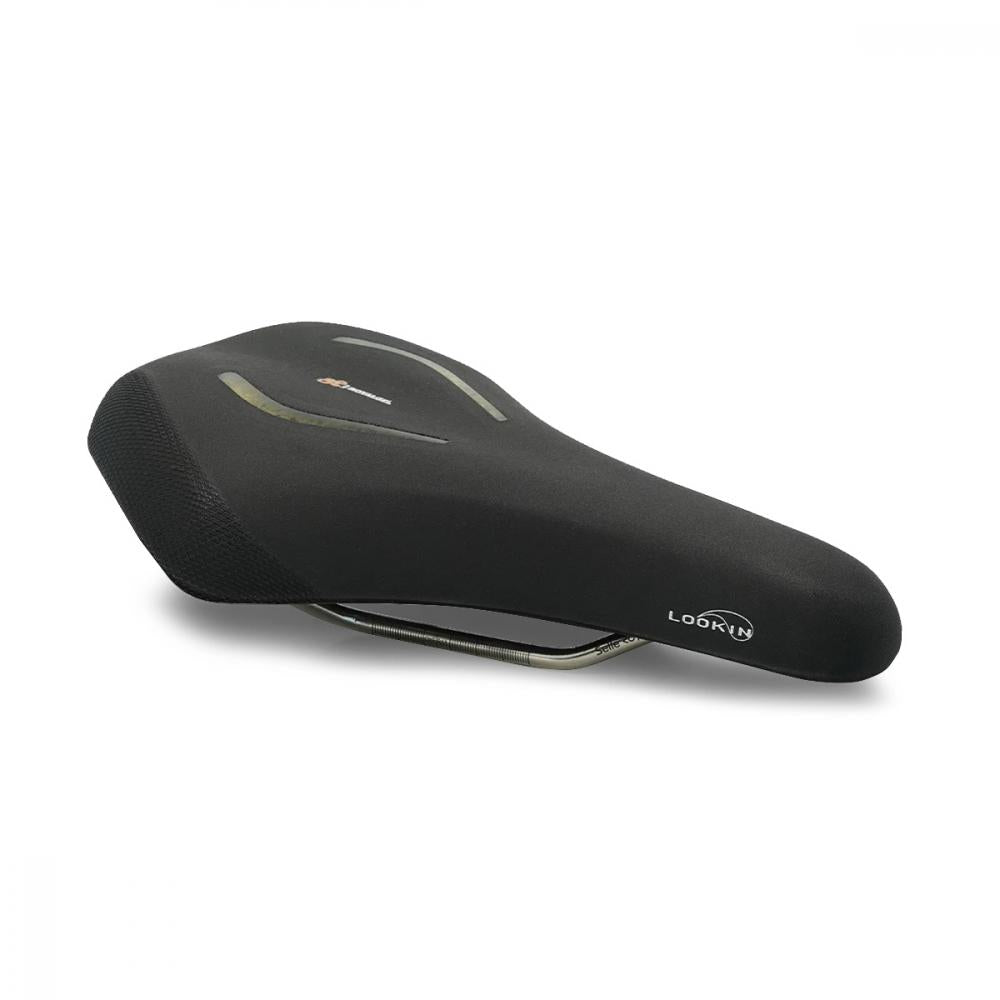 Selle Royal Lookin Evo Athletic Fahrradsattel, komfortabler Unisex City- & Trekking-Sattel, schwarz.